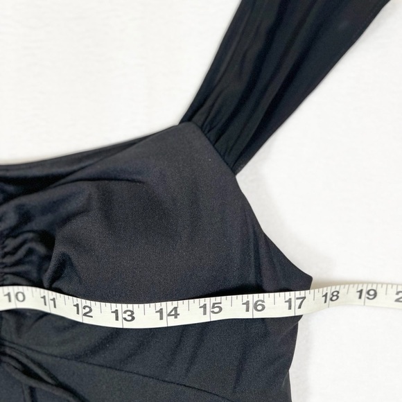 DE LARU BY SHEILA YEN Juniors Cinch Midi Black Dress 9/10 Y2K Fairy‎ Babydoll - Picture 9 of 9